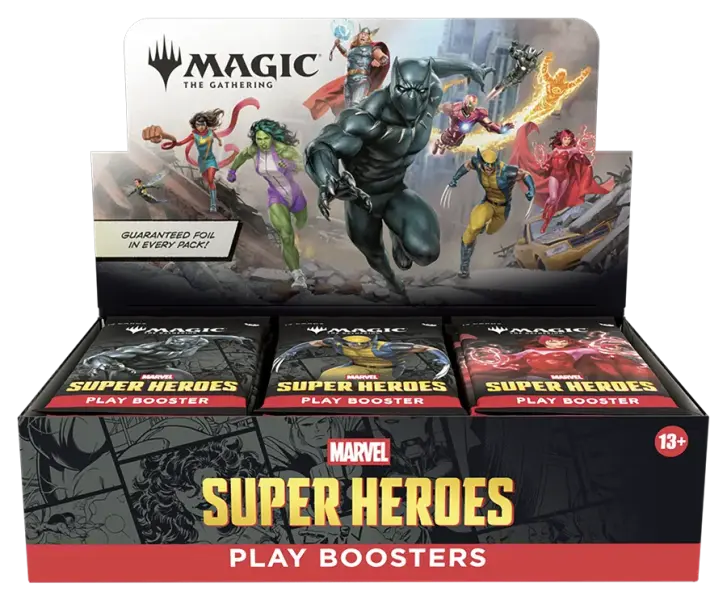 Play Booster Display (30 sobres) Marvel Super Heroes Inglés - Magic The Gathering