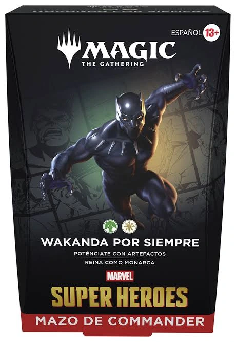 Commander Magic The Gathering: Marvel Super Heroes - "Wakanda Por Siempre" ESPAÑOL