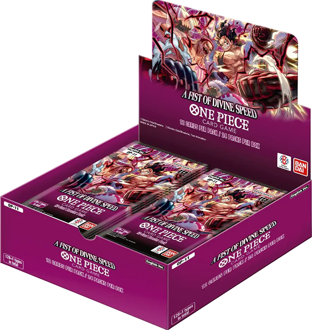 One Piece - OP 11 A FIST OF DIVINE SPEED  - Booster Box (24 packs)
