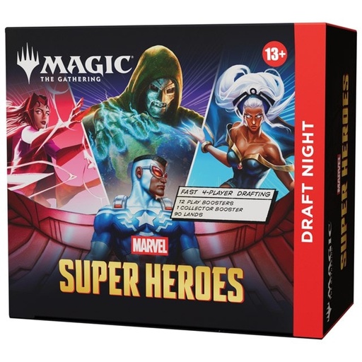 Draft Night Marvel Super Heroes Inglés - Magic The Gathering 