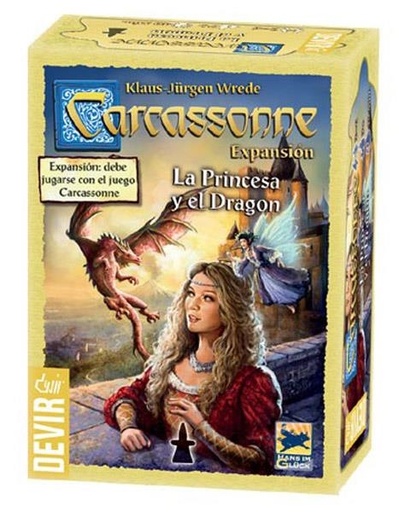 [DEVIR-B2B-436017224924] CARCASSONNE: LA PRINCESA Y EL DRAGÓN